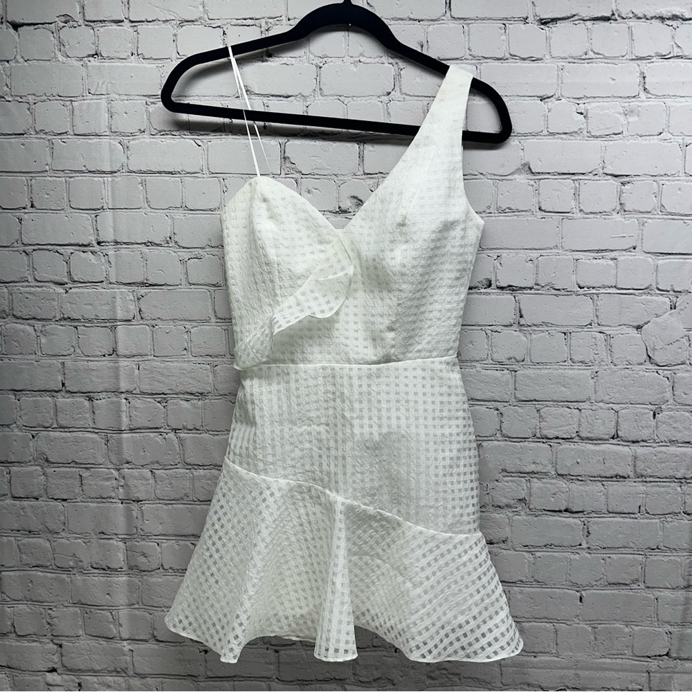 Amanda Uprichard White One-Shoulder mini  Dress size XS